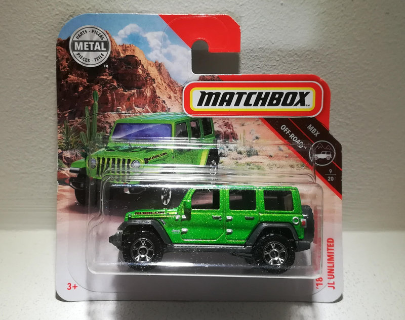 Jeep Wrangler JL Unlimited de 2018 (Matchbox)