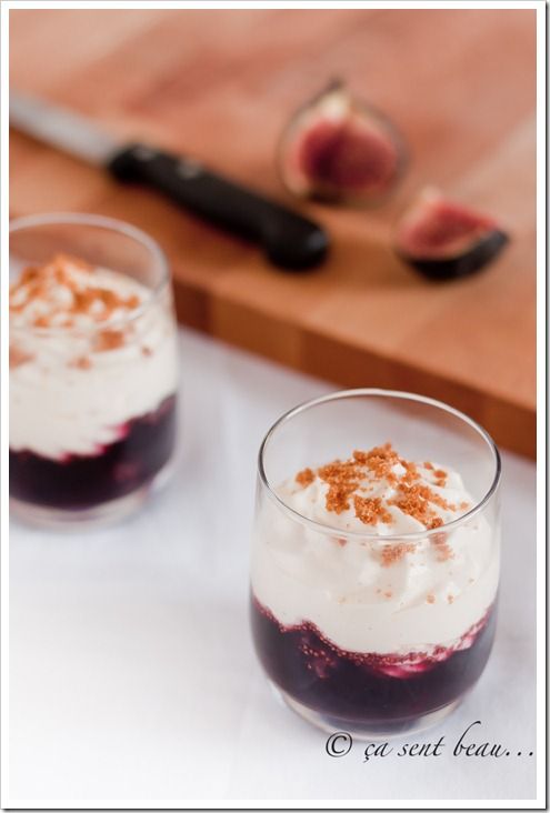 Figues au vin, crème mascarpone