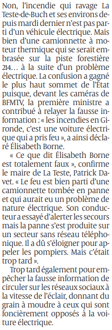 2022 07 171 SO La Teste Non le feu n'est pas parti d'une voiture électrique2