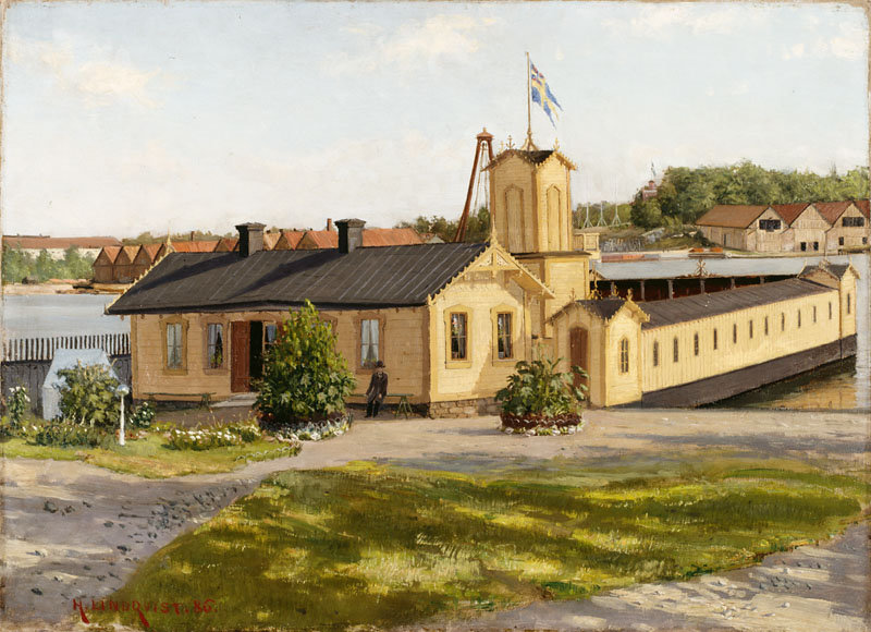 28: 1886: Militärbadhuset,_Skeppsholmen