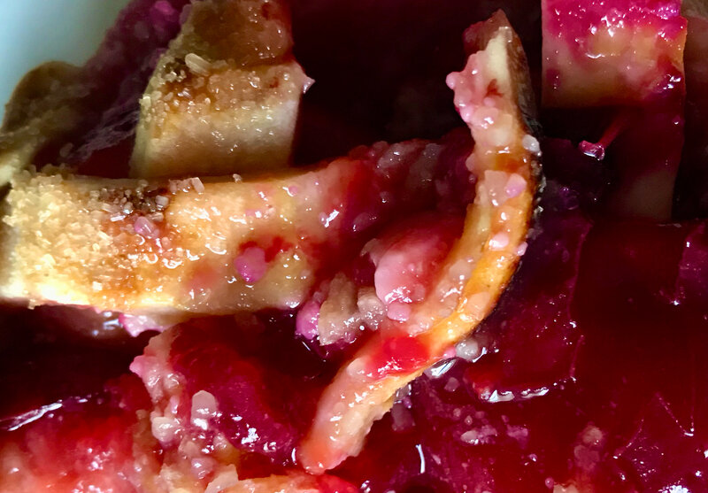 tarte aux prunes à la vanille