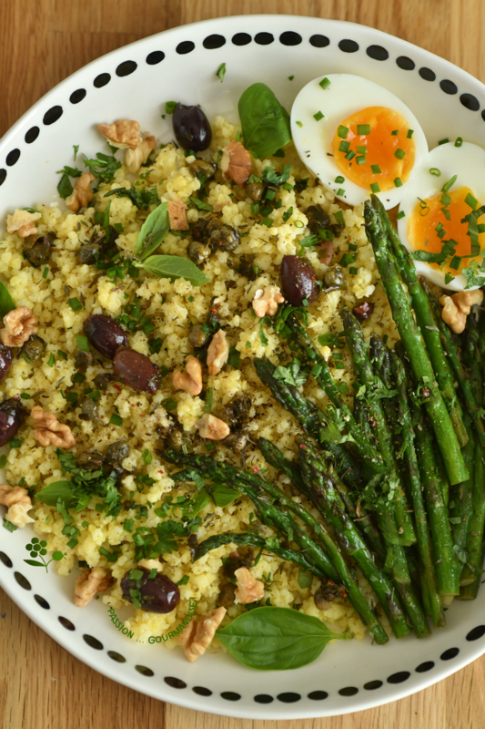 Pilaf de millet aux asperges & oeuf mollet_4