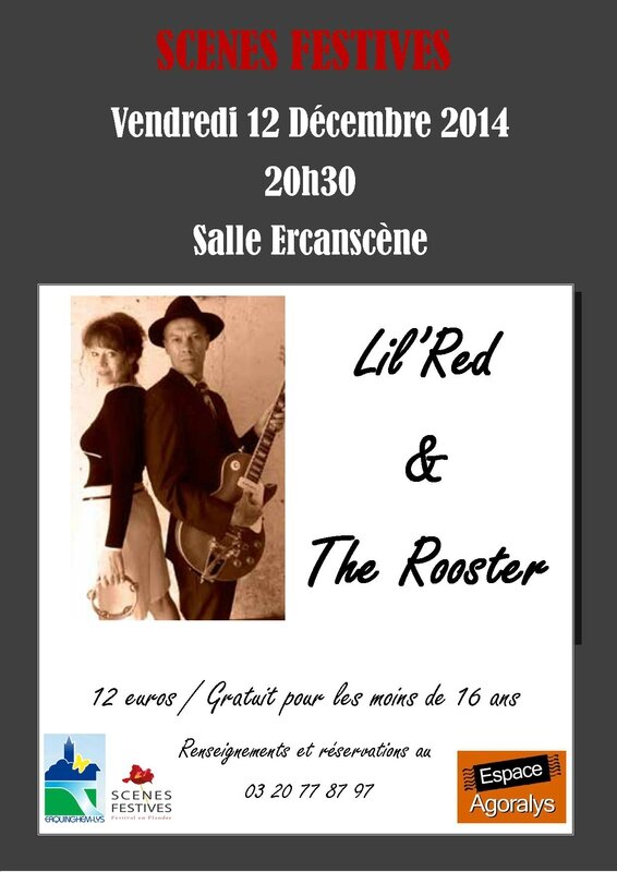 affiche scènes festives lil red et the rooster