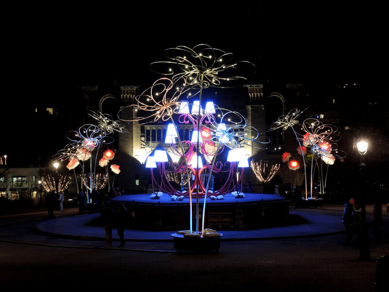 Biarritz, BIarritz en lumières 2019, jardin public, lustre (64)