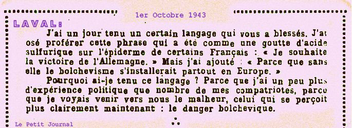 aa 1943 1 oct petit Journal Laval