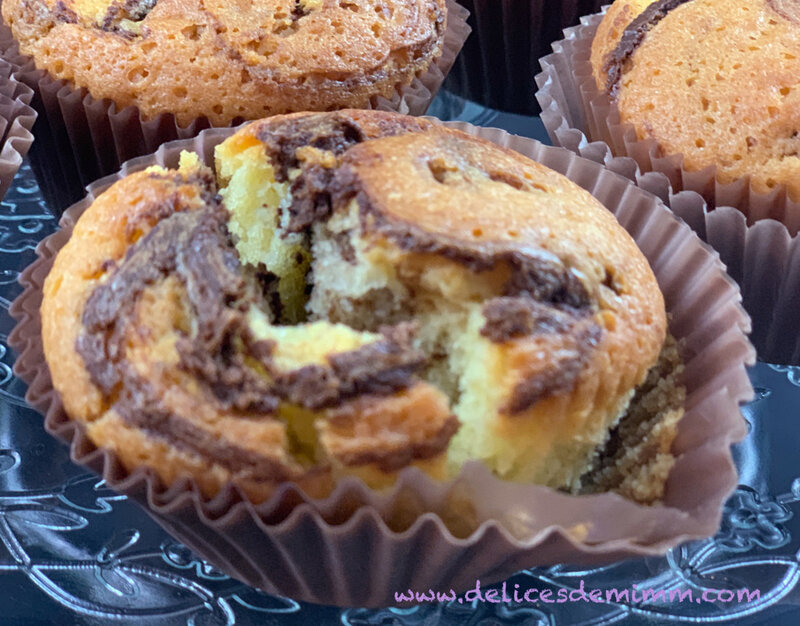 Muffins à la pâte à tartiner 3