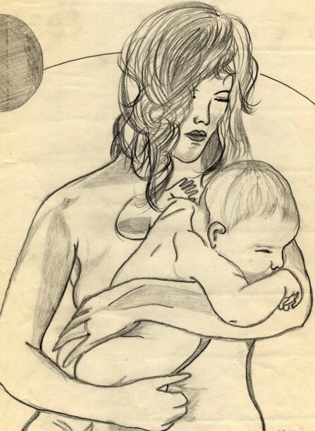 femme et bébé
