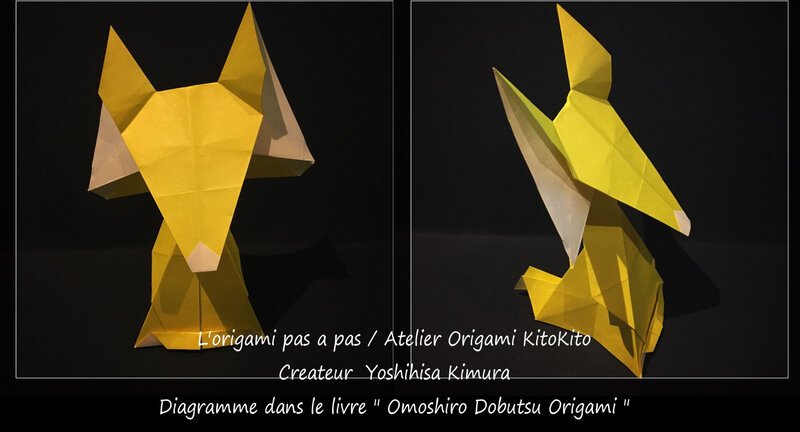 Atelier Origami KitoKito_Origami Animaux Drôles_Renard