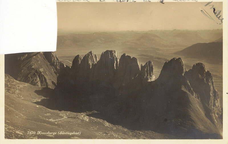 1934 Suisse canton de St Gallenmassif de l'Alpstein 2502m (3)