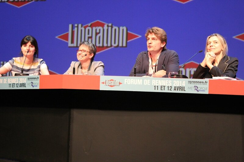 Forum Libération Rennes conclusion bilan 2014 Fabrice Rousselot Alexandra Schwartsbrod Nathalie Appéré maire