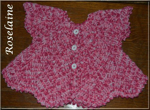 Roselaine034 gilet pétale