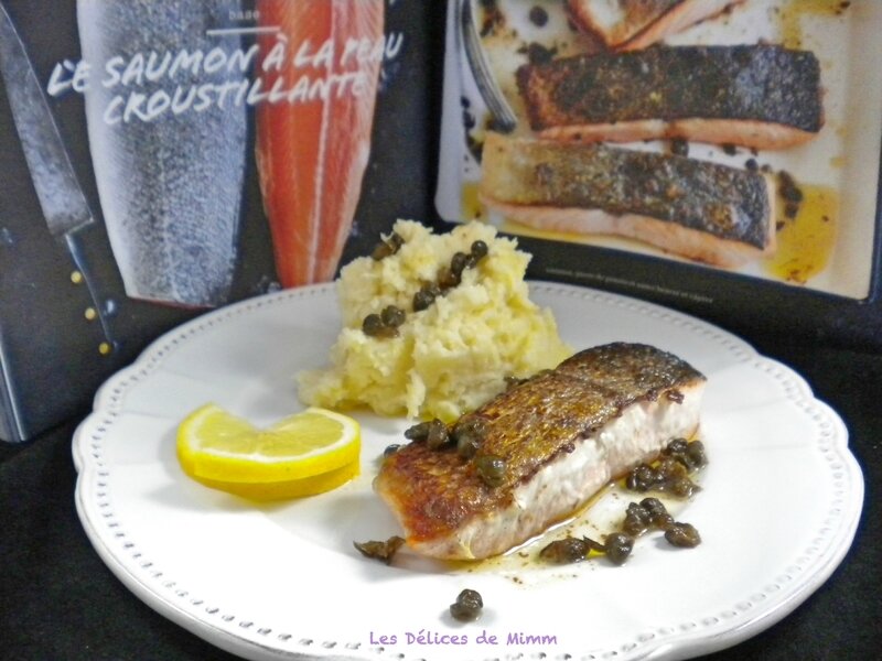 Saumon croustillant, purée de panais et sauce beurre et câpres de Donna Hay 2