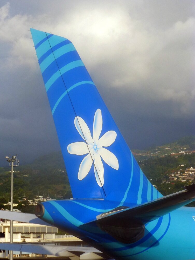 Air Tahiti Nui et sa fleur de tiaré