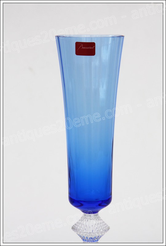 Antiques20ème, Flûtes à champagne cristal Baccarat Mille Nuits Flutissimo design Mathias
