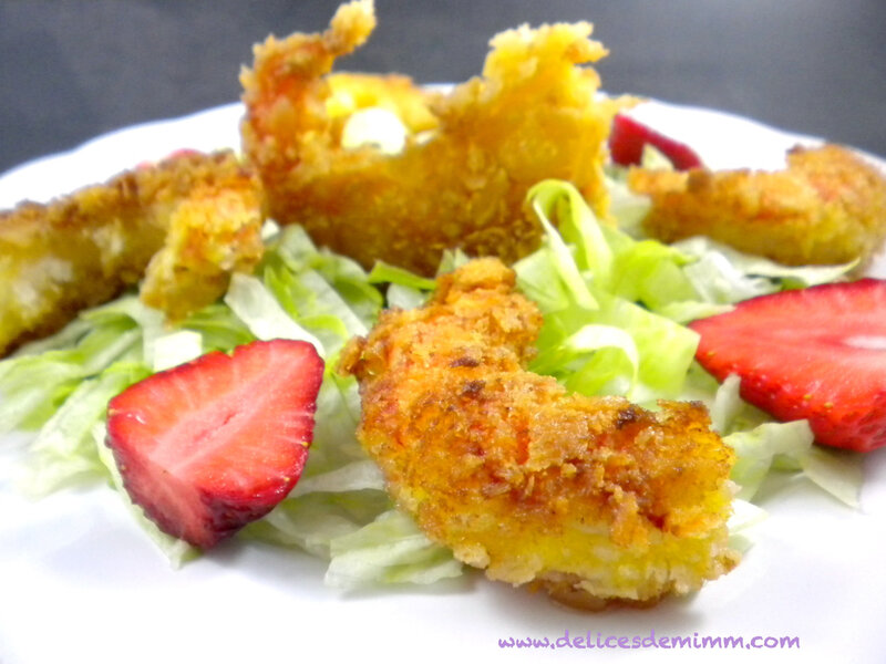 Salade de crevettes panées et sauce cocktail rapide 2