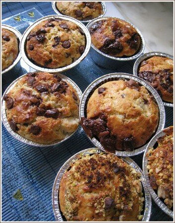 Muffins au blé complet et aux 3 chocolats pour le muffin monday #8 recettes Muffins à la lyonnaise pour le Muffin Monday # 26