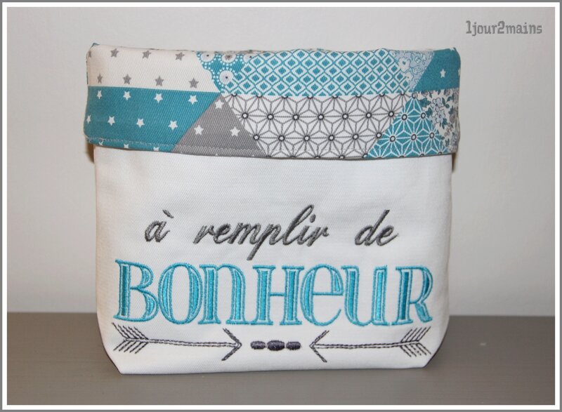 paniere bonheur turquoise