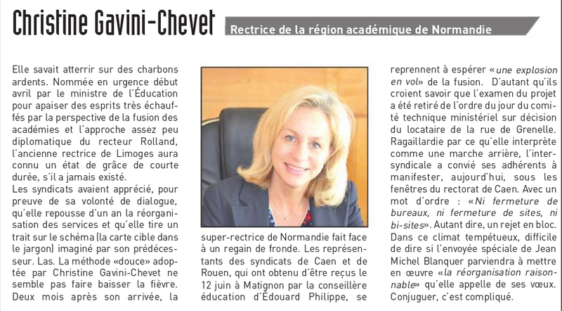 Fusion académique normande: quand ça ne veut pas, ça ne veut pas!