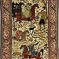 Kachan-Mortachem. Exceptionnel et rare tapis de commande royale, Iran, vers <b>1890</b> - <b>1900</b>