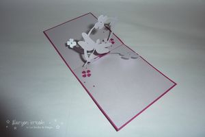 Carte libellule - Kirigami : cartes pop-up et motifs à découper