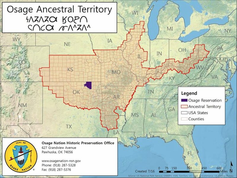 Ancien territoire des Osages