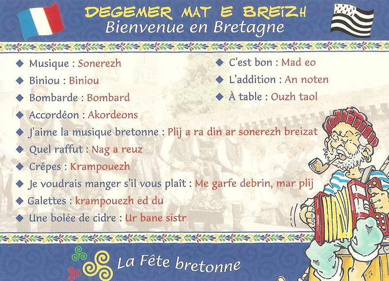 Bretagne, carte postale