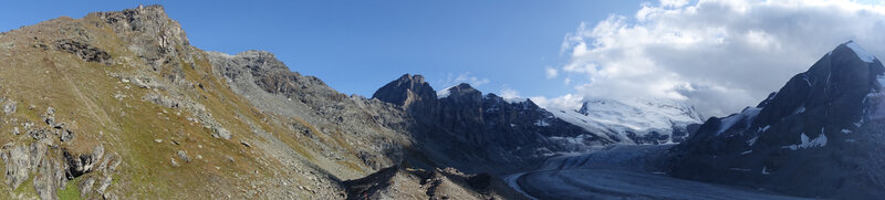 Panorama du glacier de Corbassière