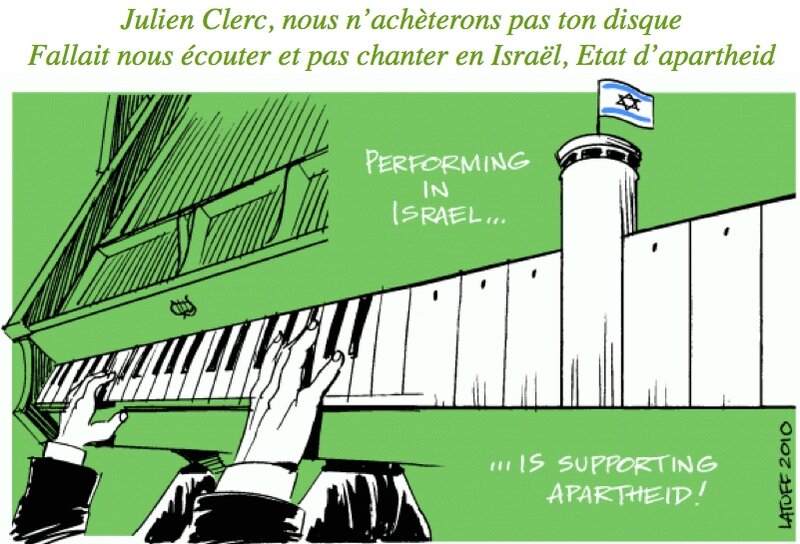 Julien Clerc BDS Israël