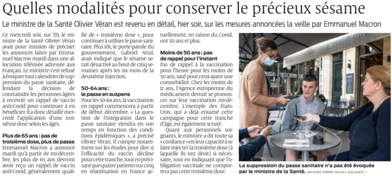 2021 11 11 SO Quelles modalités pour conserver le précieux sésame
