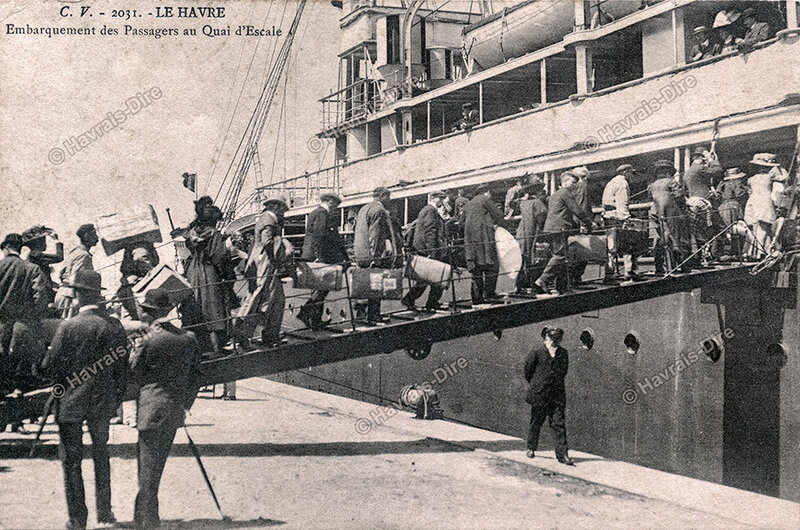 Emigrants quai s'escale ALG