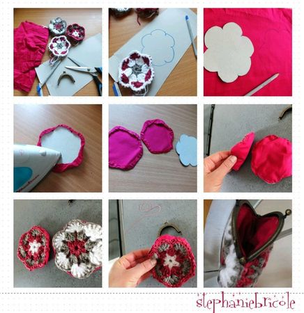 tuto diy granny crochet, tuto porte monnaie facile