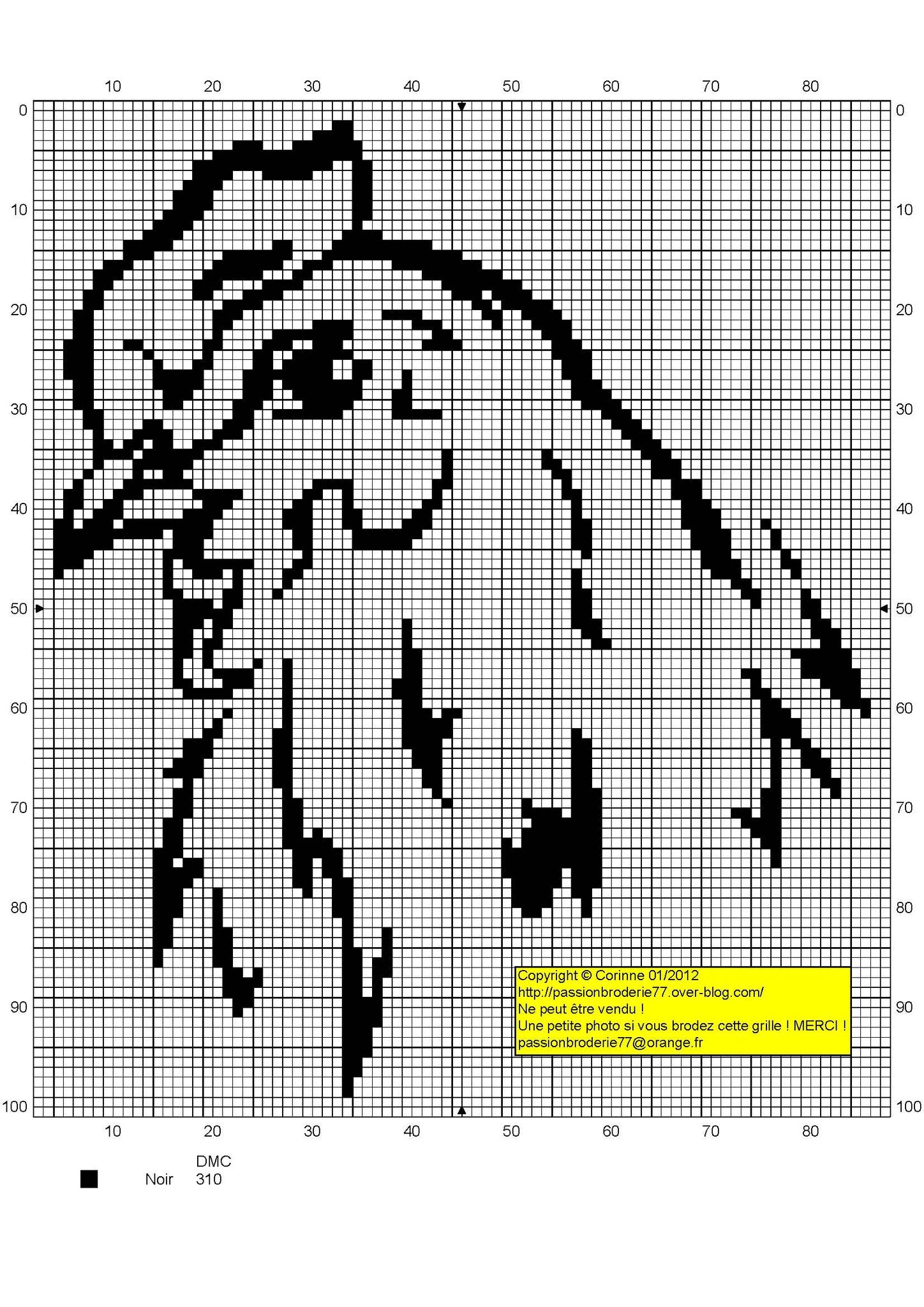 Poule contours