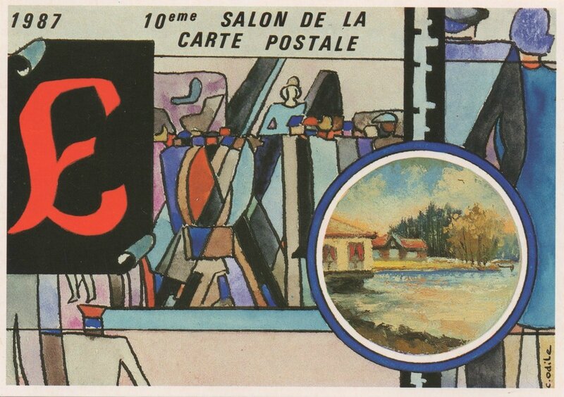 1987 10ème Salon CP Puzzle C Odile 2 R