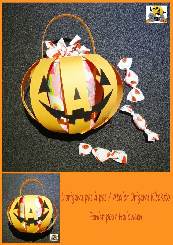 Atelier Origami KitoKito Atelier Origami KitoKito Panier pour Halloween 2