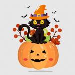 halloween-pumpkin-with-halloween-cat-halloween-floweer-ghost-cute-pumpkin-vector_740170-5