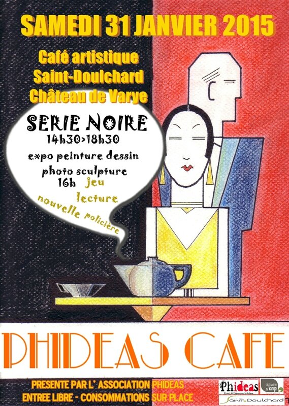 affiche Série Noire café artistique 31 janvier 2015