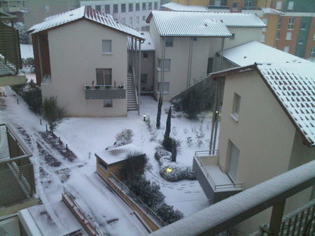 Résidence Rive Gauche, Toulouse sous la neige 9 janvier 2010