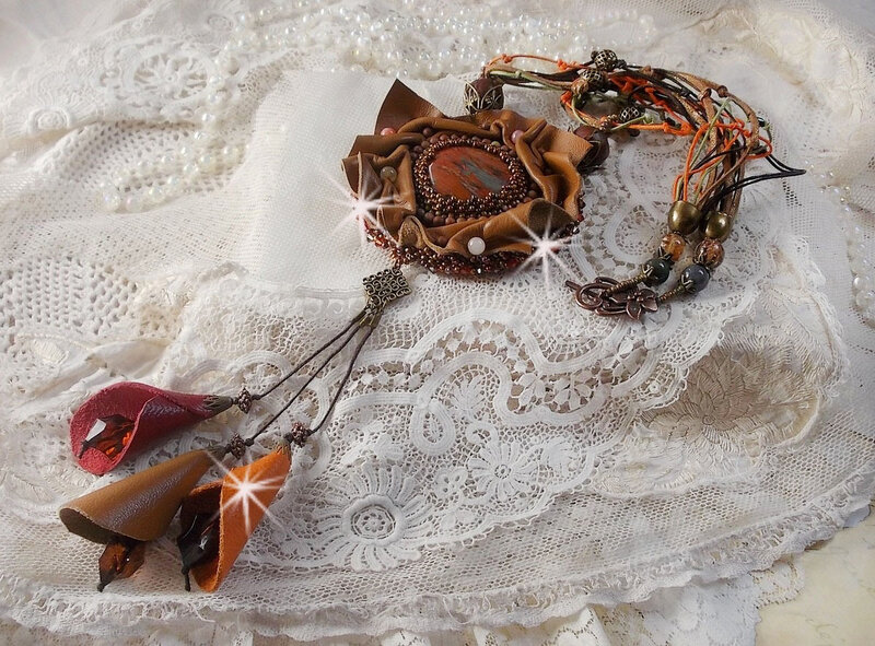 Collier Amber Romance 12-1