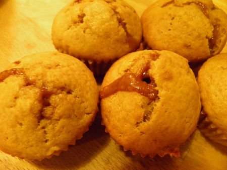 Muffins à la confiture de lait aux speculoos Muffins à la confiture de lait aux speculoos