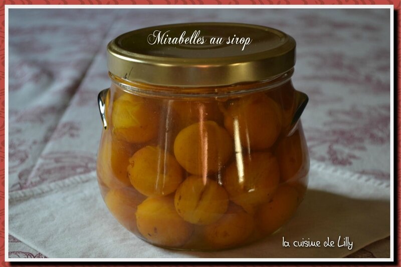 mirabelles au sirop