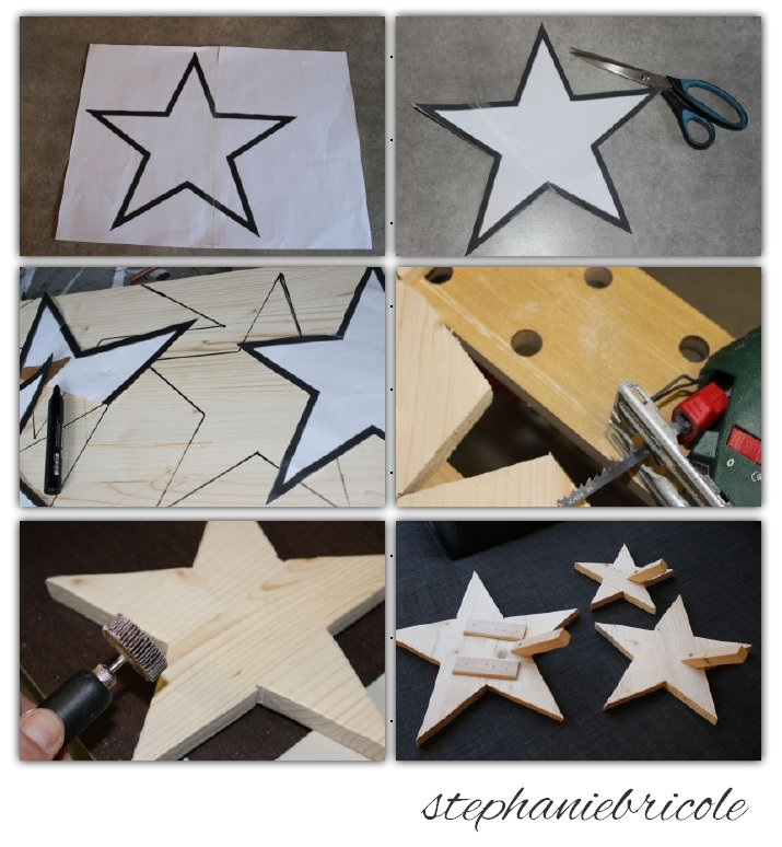 tuto etoile bois