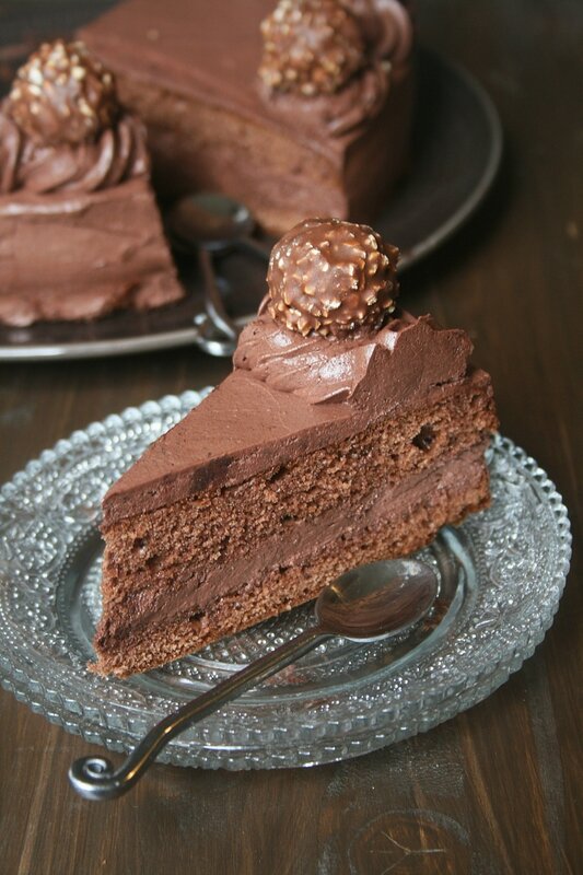 Gâteau au Ferrero rochers - passion culinaire minouchka