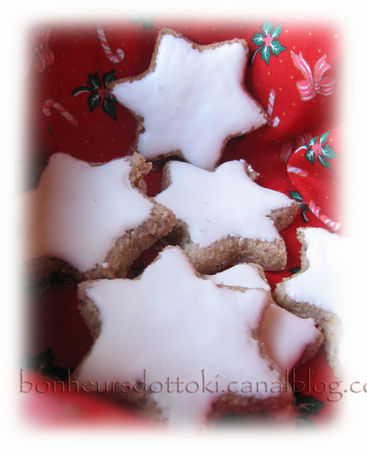 Petites étoiles de Noël à la cannelle -Zimtsterne- recettes dessert Les étoiles à la cannelle : Zimmetsterne