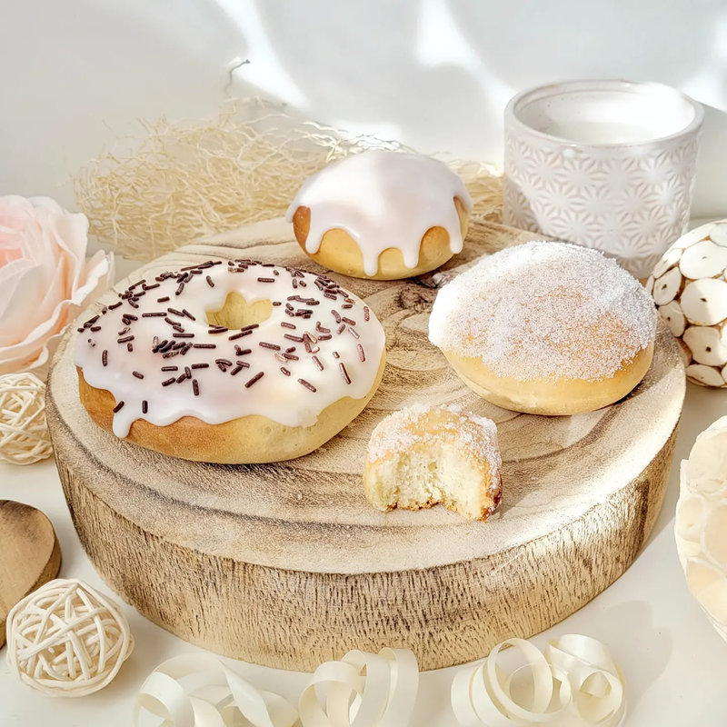 cathytutu lyon beignets cuisson au four healthy glacage donuts sucre en poudre carnaval