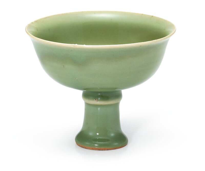 A Longquan celadon stem bowl, Yuan – Ming dynasty