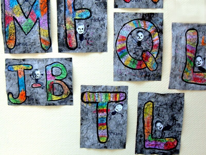 Lettres façon BATIK (25)