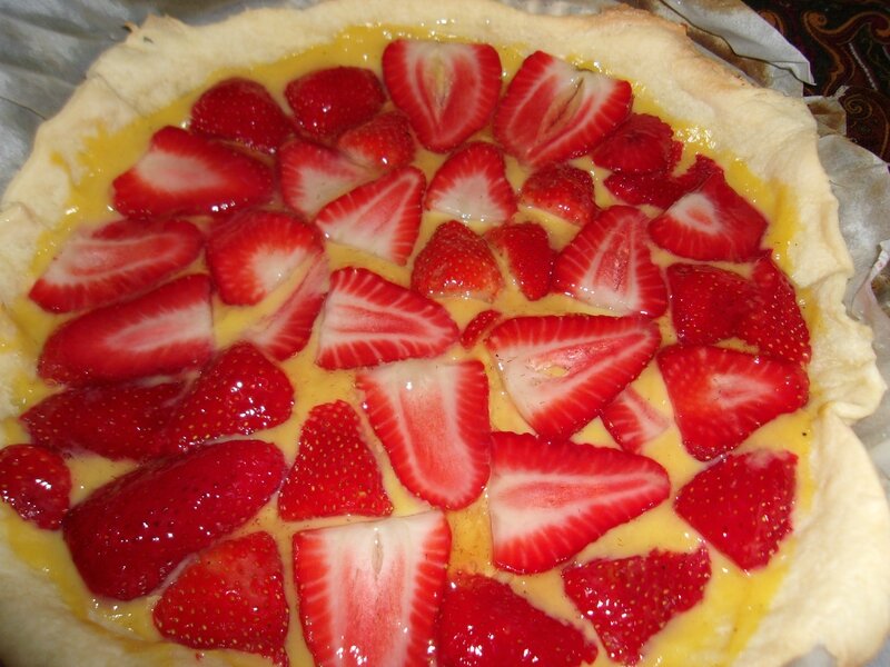 tarte aux fraise maison