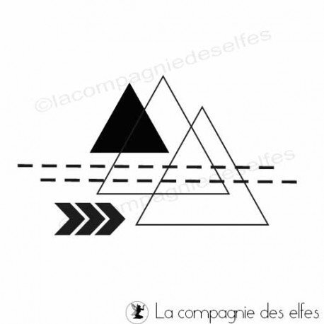 tampon-frenesie-graphique-triangle