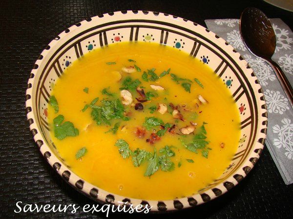 soupe orange et carotte