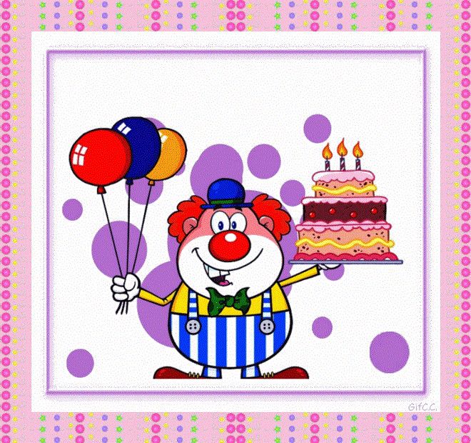 Anniversaire clown gâteau